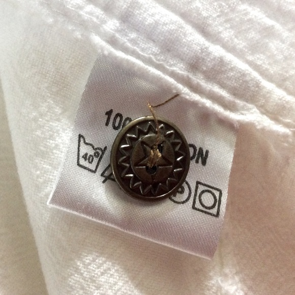 France Blanc du Nil 100% cotton capris cargo pants - Picture 7 of 8